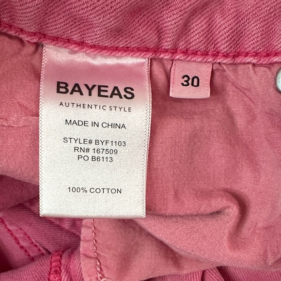 BAYEAS Full Size High Waist Distressed Raw Hem Women's Jeans - Picture 8 of 13